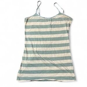 Rue21 blue and grey striped tank top size large